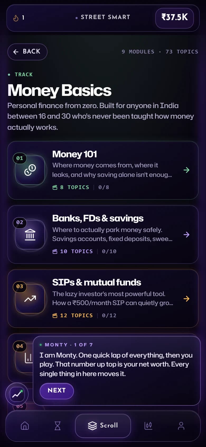 MarketPlay Money Basics learning modules